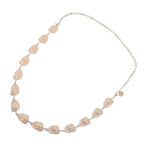 BESPORTBLE 1stück Metallische Baumblatt Taillenkette Für Frauen Verstellbare Bauchkette Elegantes Körperaccessoire Gold Zur Verschönerung Von Outfits Und Handtaschen von BESPORTBLE