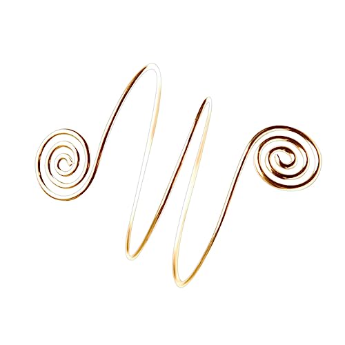 BESPORTBLE Metall Armband Für Damen Punk Stil Spirale Arm Ring Goldener Armreif Metallarmband Für Frauen Mädchen Armbinde Mit Feiner Verarbeitung von BESPORTBLE