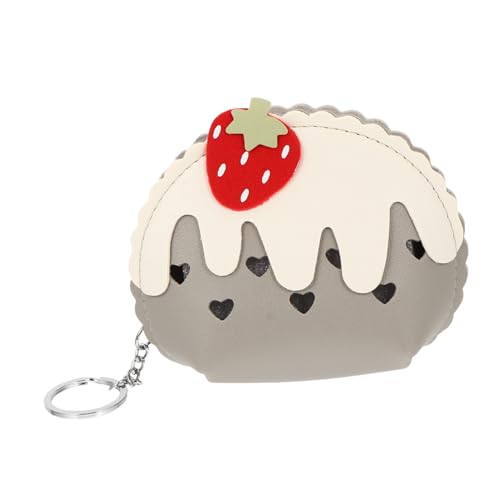 BESPORTBLE Erdbeer Geldbörse Für Mädchen Pu Kleiner Geldbeutel Mit Reißverschluss Niedliche Erdbeer Münztasche Kompakt Für Reisen Alltag Kleine Brieftasche Für Damen von BESPORTBLE