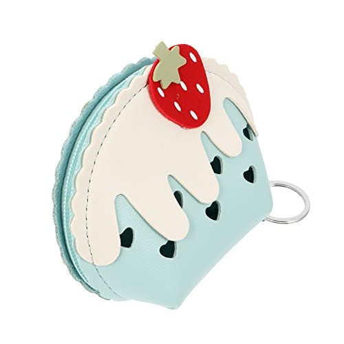 BESPORTBLE Erdbeer Geldbörse für Damen PU Kleiner Geldbeutel mit Reißverschluss Kompakte Münzaufbewahrungstasche Leicht und Tragbar für Reisen und Alltag von BESPORTBLE