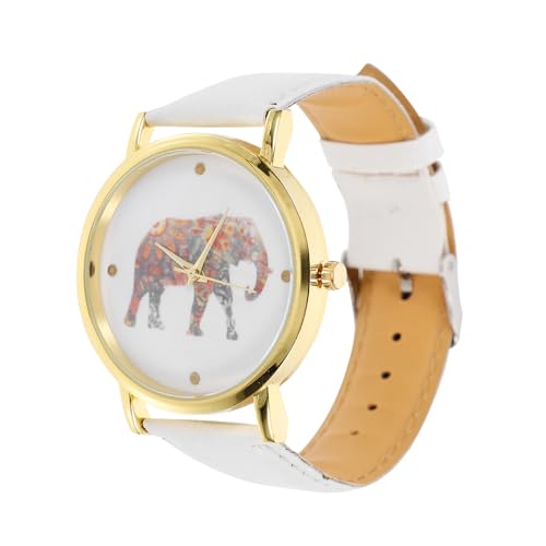 BESPORTBLE Freizeituhren Fürs Handgelenk Zarte Armbanduhren Aus Legierung Mit Elefantenmuster Moderne Uhren Für Damen Elegante Uhren Für Business Hochwertige Uhrwerke Mit Präziser Zeitanzeige von BESPORTBLE