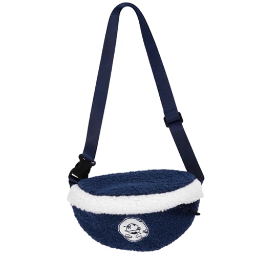BESPORTBLE 1 Stück Plüsch Hüfttasche für Damen Winterliche Umhängetasche mit Verstellbarem Schulterriemen Vielseitig Tragbar Crossbody oder Bauchtasche für Jugendliche von BESPORTBLE