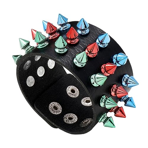 BESPORTBLE Nietenarmband Leuchtenden Nieten Personalisiertes Diy Handornament Angenehmer Griff Leicht Zu Tragen Justieren von BESPORTBLE