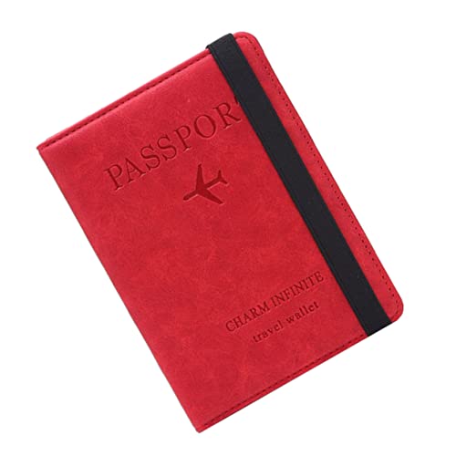 BESPORTBLE 1 Stück RFID-Geldbörse Brieftasche Fall Reisepassetui rot BESPORTBLE 1 Stück RFID-Geldbörse Brieftasche Fall Reisepassetui rot von BESPORTBLE