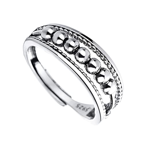 BESPORTBLE 1 Stück Retro Beaded Ring für Stilvoller Einfacher Ringschmuck für Damen Herren für Besondere Anlässe Wie Jahrestage Geburtstage oder Tägliche Verwendung von BESPORTBLE