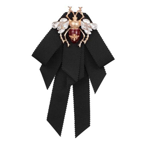 BESPORTBLE 1 Stück Retro Biene Brosche für Damen Vorgebundene Fliege Anstecknadel mit Bienenornament für Formelle Anlässe Hochzeiten Partys zu Weihnachten Valentinstag Muttertag von BESPORTBLE