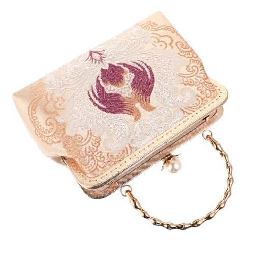 BESPORTBLE 1 Stück Retro Chinesische Handtasche Handgefertigte Schultertasche mit Metallgriff Vintage für Hochzeiten Partys für Damen Kleines Format mit Ausreichend BESPORTBLE 1 Stück Retro Chinesische Handtasche Handgefertigte Schultertasche mit Metallgriff Vintage für Hochzeiten Partys für Damen Kleines Format mit Ausreichend von BESPORTBLE