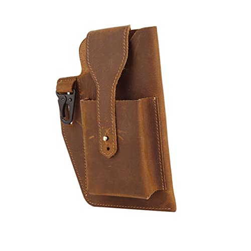 BESPORTBLE 1 Stück Retro Cowhide Bauchtasche für Herren Multifunktionale Sport Hüfttasche für Handy Schlüssel Karten Wasserabweisend Leicht Strapazierfähig für Fitness Outdoor Aktivitäten von BESPORTBLE