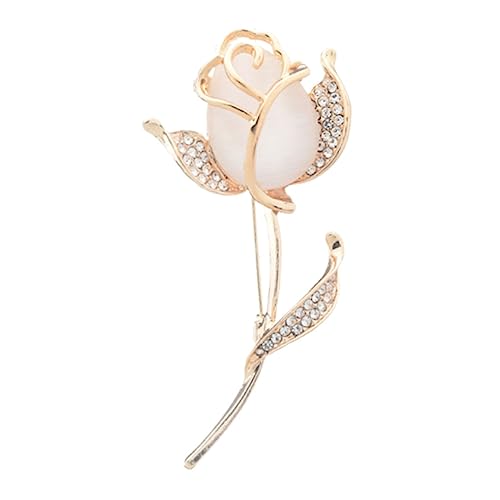 BESPORTBLE 1 Stück Rosenbrosche Opal für Damen Goldene Anstecknadel Modisches Accessoire zur Dekoration von Kleidung Taschen Schals Hochzeiten Besondere Anlässe von BESPORTBLE