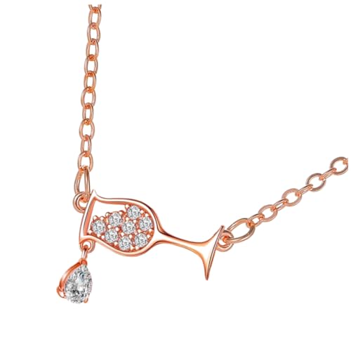 BESPORTBLE 1 Stück Schlüsselbeinkette Trendy Farbe Frau Anhänger Halsdekor Becher Halskette Halsschmuck Kelch-Anhänger Modekette Zirkon-Anhänger Kupfer Rose BESPORTBLE 1 Stück Schlüsselbeinkette Trendy Farbe Frau Anhänger Halsdekor Becher Halskette Halsschmuck Kelch-Anhänger Modekette Zirkon-Anhänger Kupfer Rose von BESPORTBLE
