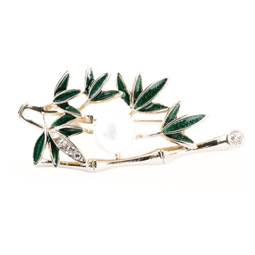 BESPORTBLE 1 Stück Stylische Brosche mit Bambus Eleganter Modischer Anstecker für Damen zur Dekoration von Kleidung Taschen Schals Perfektes für Familie Freunde von BESPORTBLE
