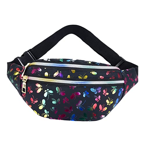 BESPORTBLE Umhängetasche Für Damen Hüfttasche Aus Hochwertigem Pu-Material Mit Bedrucktem Muster Großes Fassungsvermögen Für Handy Schlüssel Und Andere Gegenstände Klein Elegant Und Tragbar von BESPORTBLE