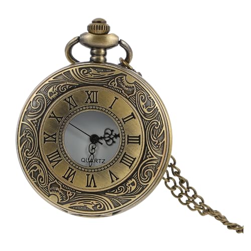 BESPORTBLE 1 Stück Taschenuhr Mit Römischen Ziffern Taschenuhren Für Herren Massenuhr Mit Geheimfach Kettentaschenuhr Zum Aufhängen An Der Taille Taschenuhr Aus Zinklegierung von BESPORTBLE