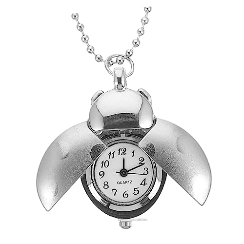 BESPORTBLE Käferförmige Vintage Taschenuhr Dekorative Hängende Uhr Taschenuhr Mit Einzigartigem Design Verarbeitung Praktische Zeitmessung Für Kleidungszubehör von BESPORTBLE