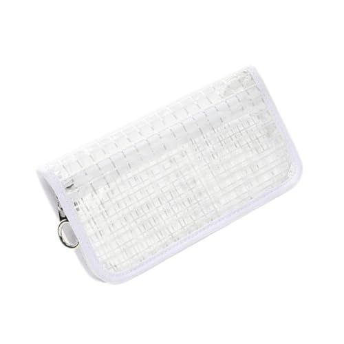 BESPORTBLE 1 Stück Transparente PVC Handytasche im Karomuster Geldbörse für Münzen Karten Zubehör für Damen Vielseitige Aufbewahrungslösung Zufällig Zufällige Farbe von BESPORTBLE