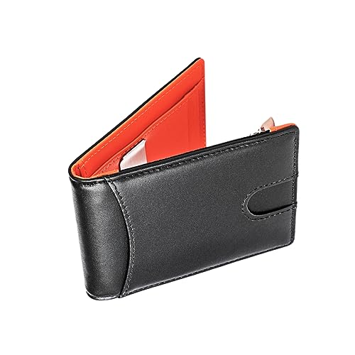 BESPORTBLE 1 Stück Ultrathin Herren Geldbörse Echtem mit RFID Praktische Business Brieftasche mit Münzfach Kartenhalter Clip für von BESPORTBLE