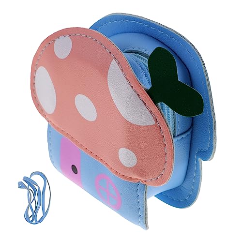 BESPORTBLE Junge Mädchen-umhängetasche Mit Cartoon-pilz-Design Umhängegeldbeutel Für Mädchen Wechseltasche Aus Hochwertigem Pu Zur Aufbewahrung Von Kleingeld Snacks Und Kleinigkeiten Als von BESPORTBLE