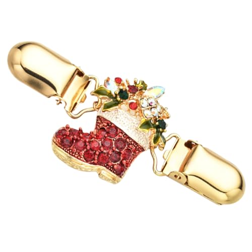 BESPORTBLE 1 Stück Weihnachts Themen Pullover Clip Dekorativer Cardigan Verschluss Eleganter Alloy Sweater Clasp für Pullover Schal Cape und Strickjacke für Festliche Anlässe von BESPORTBLE