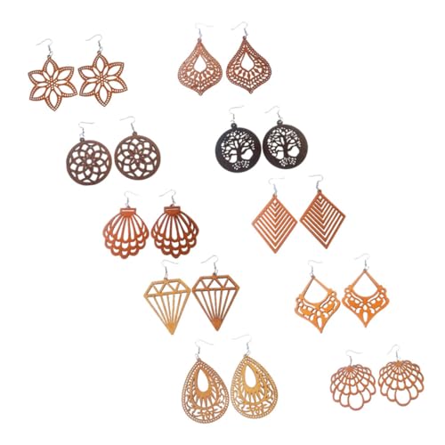 BESPORTBLE 10paare Damenohrringe Geometrische Rauten Holzohrringe Farbige Ohrhänger Stil Tropfen Ohrringe Für Frauen Mädchen Teenager Ohrschmuck Decor BESPORTBLE 10paare Damenohrringe Geometrische Rauten Holzohrringe Farbige Ohrhänger Stil Tropfen Ohrringe Für Frauen Mädchen Teenager Ohrschmuck Decor von BESPORTBLE