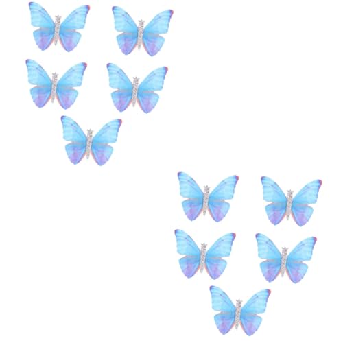 BESPORTBLE 10 Stck. Teiliges Feen Schmetterlings Haarschmuck Bunte Haarklammern mit Schleifen Langlebige Haarklammern für Damen und Mädchen Haarspangen für Alltag Party und Besondere Anlässe von BESPORTBLE