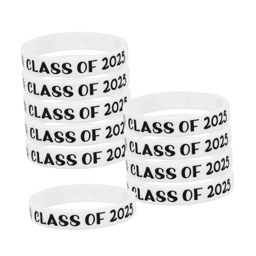 BESPORTBLE 10 Stück Class Of Silikonarmbänder Dehnbare Langlebige Abschlussparty Armbänder Weiches Hautfreundliches Material zum bei Graduation Feiern von BESPORTBLE