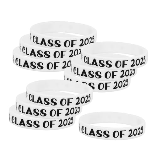 BESPORTBLE 10 Stück Graduationssilikonarmbänder Class Of Dehnbar Langlebig Angenehm zu Tragen für Abschlussfeiern Schulveranstaltungen und Teamzusammenhalt von BESPORTBLE