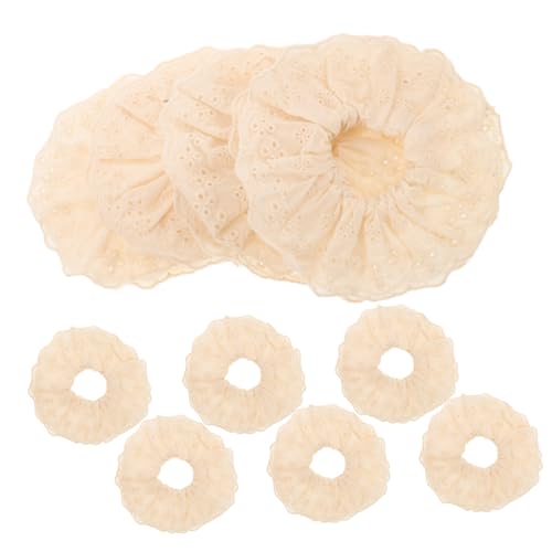 BESPORTBLE 10stücke Weiße Gehäkelte Scrunchies Riesige Spitzen-haargummis Für Damen Weiche Stoff-haargummis Als Pferdeschwanzhalter Haar-accessoires Für Mädchen von BESPORTBLE