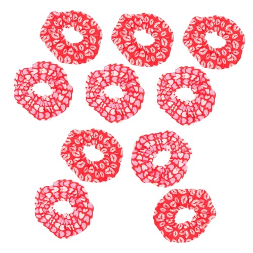 BESPORTBLE 10 Stück Haargummis Zum Valentinstag Haarzubehör Scrunchies Haarbänder Haargummis Für Frauen Haarring Krawatten Für Frauen Großer Haarring Haarringe Bulk-haargummis Polyester von BESPORTBLE
