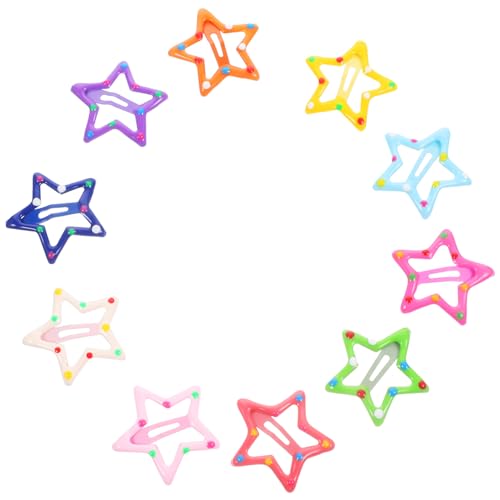 BESPORTBLE 10stücke Metall Stern Haarspangen Clip Kawaii Haarspangen Für Junge Mädchen Mädchen Party Hochzeit Haar Accessoires Einfach Zu Befestigen Langlebig Und Robust von BESPORTBLE