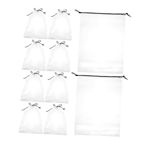 BESPORTBLE 10stücke Schuhbeutel Transparent Mit Kordelzug Schuhsack Reise Für Damen Und Herren Reiseschuhtasche Wasserabweisend Schuhaufbewahrungstaschen Praktisch Für Reisen Und Outdoor von BESPORTBLE