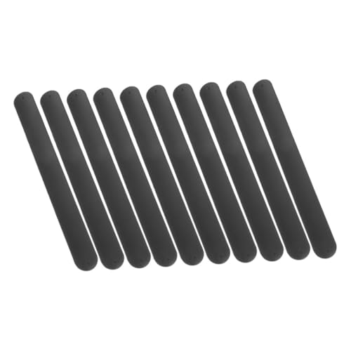 BESPORTBLE 10 Stück Silikon Slap Armbänder Blank zum Selbstgestalten Flexible und Strapazierfähige Wristbands für Erwachsene für Geburtstage Schulveranstaltungen Karneval und Partygeschenke von BESPORTBLE