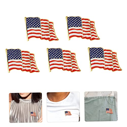 BESPORTBLE 10 Stück Teiliges American Flaggen Broschen Anstecker mit Farbdesign Schmucknadeln für Kleidung Taschen Anzüge Unisex Geeignet für Partys Hochzeiten und Festliche Anlässe von BESPORTBLE
