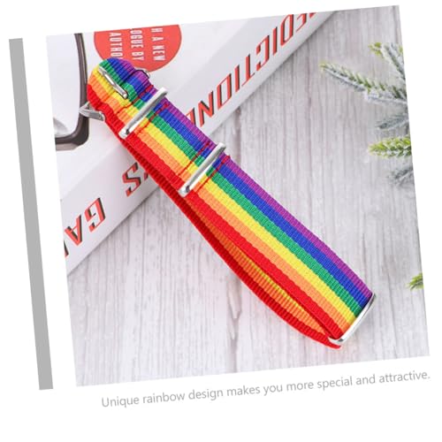 BESPORTBLE 10 Stück Teiliges Buntes Armband aus Langlebigem Canvas und Verstellbare Regenbogen Bangle für Damen und Herren Modisches Schmuckstück als für Freunde und Familie von BESPORTBLE