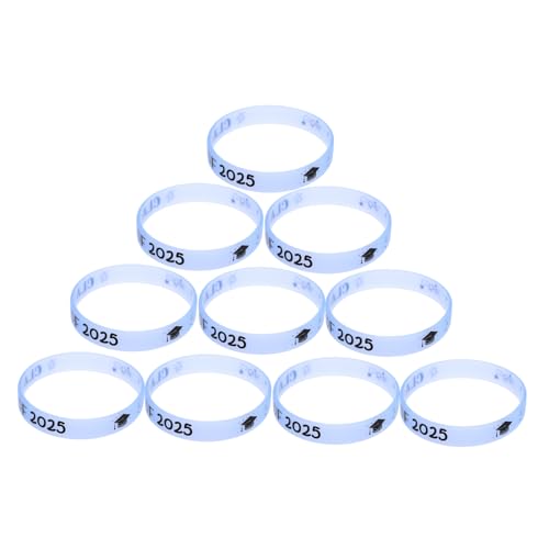 BESPORTBLE 10 Stück Teiliges Graduation Silikonarmbänder für Abschlussfeier Nachtleuchtende Armbänder für Klasse Praktische und Flexible Erinnerungsstücke für Freunde und Familie von BESPORTBLE