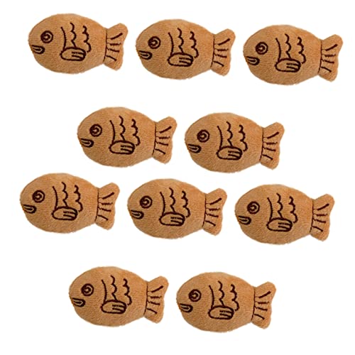 BESPORTBLE 10 Stück Teiliges Kleine Plüsch Fisch Broschen Eleganter Snapper Anstecker Cartoon Brosche Vielseitiges Accessoire für Jacken Pullover Rucksäcke Damen und Mädchen von BESPORTBLE