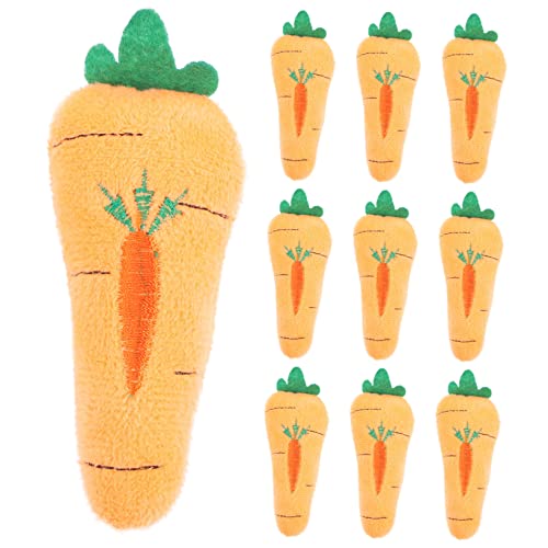 BESPORTBLE 10 Stück Teiliges Plüsch Karottenbroschen Niedliche Karotten Design Anstecknadeln für Kleidung Rucksack Hüte Lustige Dekoration für Festivals Anlässe von BESPORTBLE
