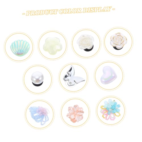 BESPORTBLE 10 Stück Teiliges funkelndes Schuhblumen Clips Abnehmbare Perlen Schmetterlings-dekoration Vielseitige Schuhaccessoires für Frauen Elegante Hochzeitsschmuck Einfache Befestigung von BESPORTBLE