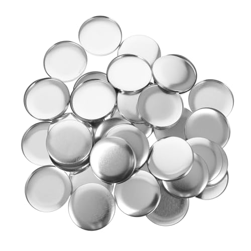 BESPORTBLE 100 Sätze Unfertige Eisenbasis Abzeichen DIY Bastelset Blanko Button Anstecker zum Bekleidung Verzieren und Heimdeko Langlebig Wiederverwendbar Vielseitig Verwendbar von BESPORTBLE