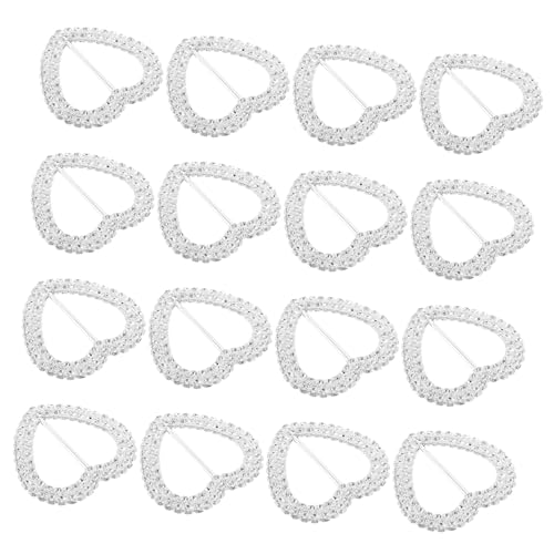 BESPORTBLE 100 Stück Herzförmige Schalclips mit Strasssteinen Langlebige Schal und Gürtelhalter für Damen und Herren DIY Freundliche Modeaccessoires zur Stilvollen Befestigung von Schals und von BESPORTBLE