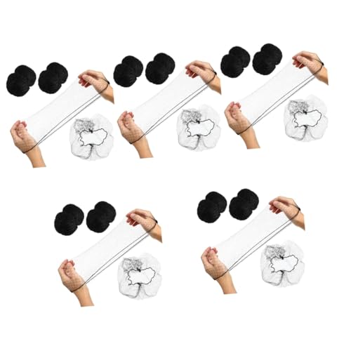 BESPORTBLE 100 Stück Unsichtbare Haarnetze – Elastische Haarnetze in Schwarz Für Lebensmittelservice - Kochen Und Schlafen – Einweg Für Damen Und Herren - Perfekt Für Ballett Und von BESPORTBLE