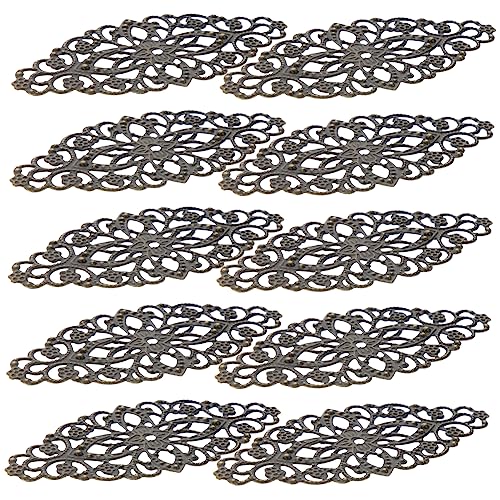 BESPORTBLE 100Stücke Schmuckanhänger Für Halsketten Armbänder Bronzefarben Für DIY Projekte Bastelarbeiten Einzigartiges Kreatives Design Für von BESPORTBLE