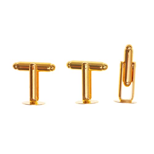 BESPORTBLE 10Stücke Hemdmanschettenknöpfe Goldene Metall Manschettenknöpfe Im Französischen Für Formelle Anlässe Moderne Outfits von BESPORTBLE
