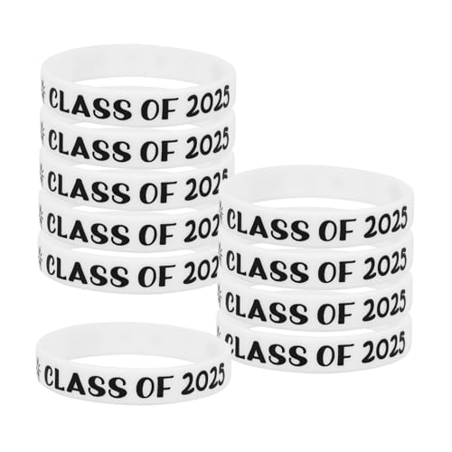 BESPORTBLE 10stücke Silikonarmbänder Für Abschlussfeiern Jahrgang Stretch-armbänder Für Partys Schulveranstaltungen Und Geschenke von BESPORTBLE