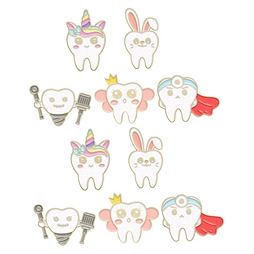 BESPORTBLE 10Stücke Teiliges Cartoon Brosche Lustige Zähne Zinklegierungs Pins Für Kleidung Hüte Taschen Kreative Accessoires Für Einen Modischen Look BESPORTBLE 10Stücke Teiliges Cartoon Brosche Lustige Zähne Zinklegierungs Pins Für Kleidung Hüte Taschen Kreative Accessoires Für Einen Modischen Look von BESPORTBLE