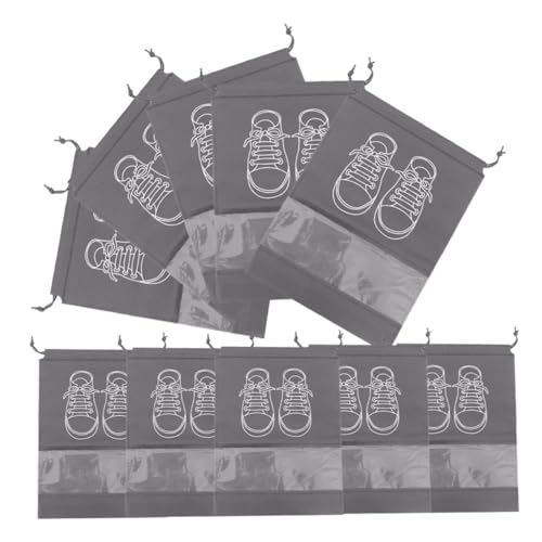 BESPORTBLE 10stücke Schuhtasche Zur Aufbewahrung Tragbare Schuhbeutel Mit Transparentem Fenster Staubbeutel Für Schuhe Reiseschuhbeutel Für Damen Und Herren Schuh-Organizer-Tasche in von BESPORTBLE