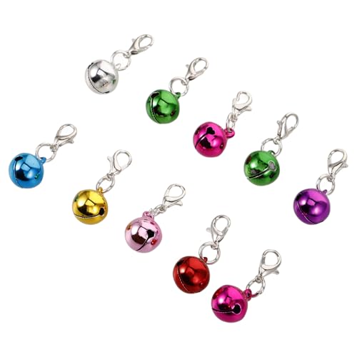 BESPORTBLE 10stücke Teiliges Haustierkragen-glocken Stilvolle Metallglocken Für Katzen Und Hunde Vielseitige Diy-zubehör Und Weihnachtsdekoration Schaffen Sie Eine Fröhliche Atmosphäre von BESPORTBLE