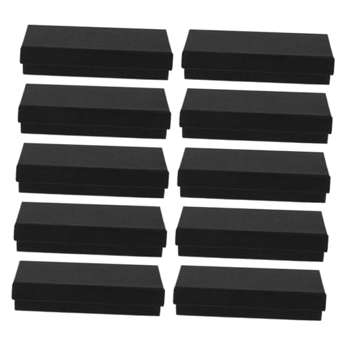 BESPORTBLE 10stücke Uhrenbox Für Herren Rechteckige Schutzhülle Mit Deckel Tragbare Reisebox Aufbewahrungsbox Für Einzeluhren Und Schmuck Schwarze von BESPORTBLE