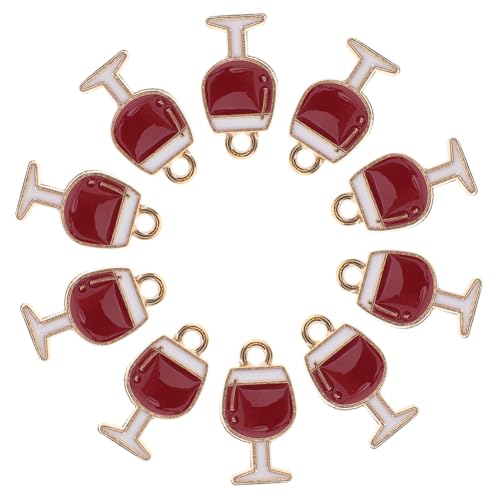 BESPORTBLE 10stücke Vintage Rotweinglas Charms Für Diy Schmuckherstellung Anhänger Für Halskette Armband Und Ohrringe Elegantes Zubehör Für Kreative Bastelprojekte BESPORTBLE 10stücke Vintage Rotweinglas Charms Für Diy Schmuckherstellung Anhänger Für Halskette Armband Und Ohrringe Elegantes Zubehör Für Kreative Bastelprojekte von BESPORTBLE
