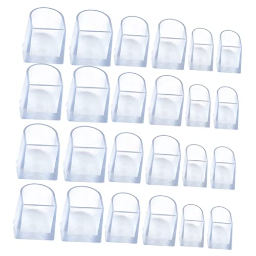 BESPORTBLE 12 Paare High Heel Schuh Ferse Schutz Transparente PVC Fersenkappen für Damen Schuhabsatzschutz Wiederverwendbar für Verschiedene Anlässe von BESPORTBLE