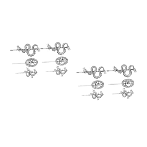 BESPORTBLE 12 Stück Drachen Haarspangen - Stilvolle Haarklemmen Im -Design Aus Zinklegierung Für Frauen Punk Inspiration Für Kreativen Haarschmuck von BESPORTBLE